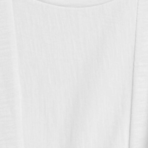 Banana Republic Long Sleeve Relaxed Fit Tie Front Pullover Shirt White Medium - Picture 4 of 8